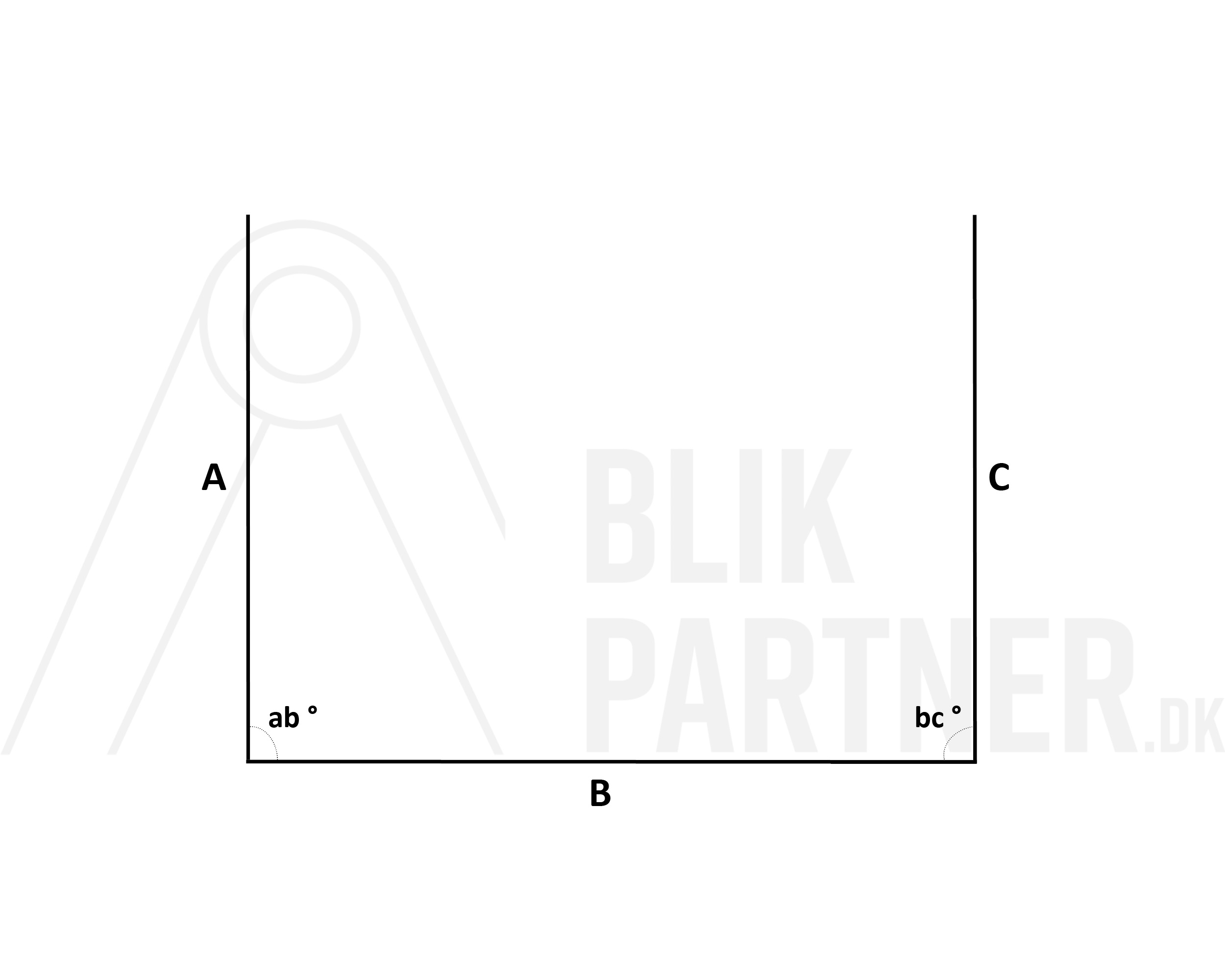 U profil, Zink, VM Blank, 0,70x2000, 76-100 tilsnit