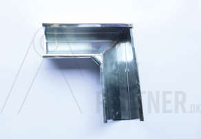 Gering, 1/4 rund, indv. 400, 90°, Zink, VM Blank, 0,70