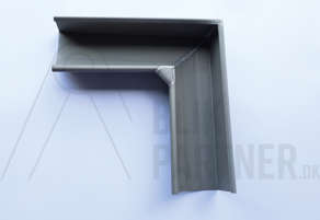 Gering, 1/4 rund, indv. 400, 90°, Zink, VM Quartz, 0,70